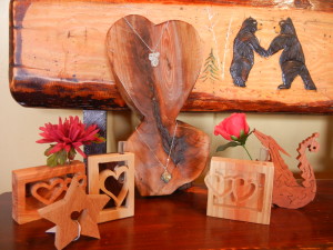 Heart vases, Love bears, Jewelry by Annick